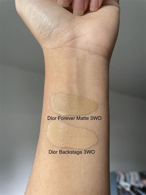 dior backstage foundation 2wo vs 3wo